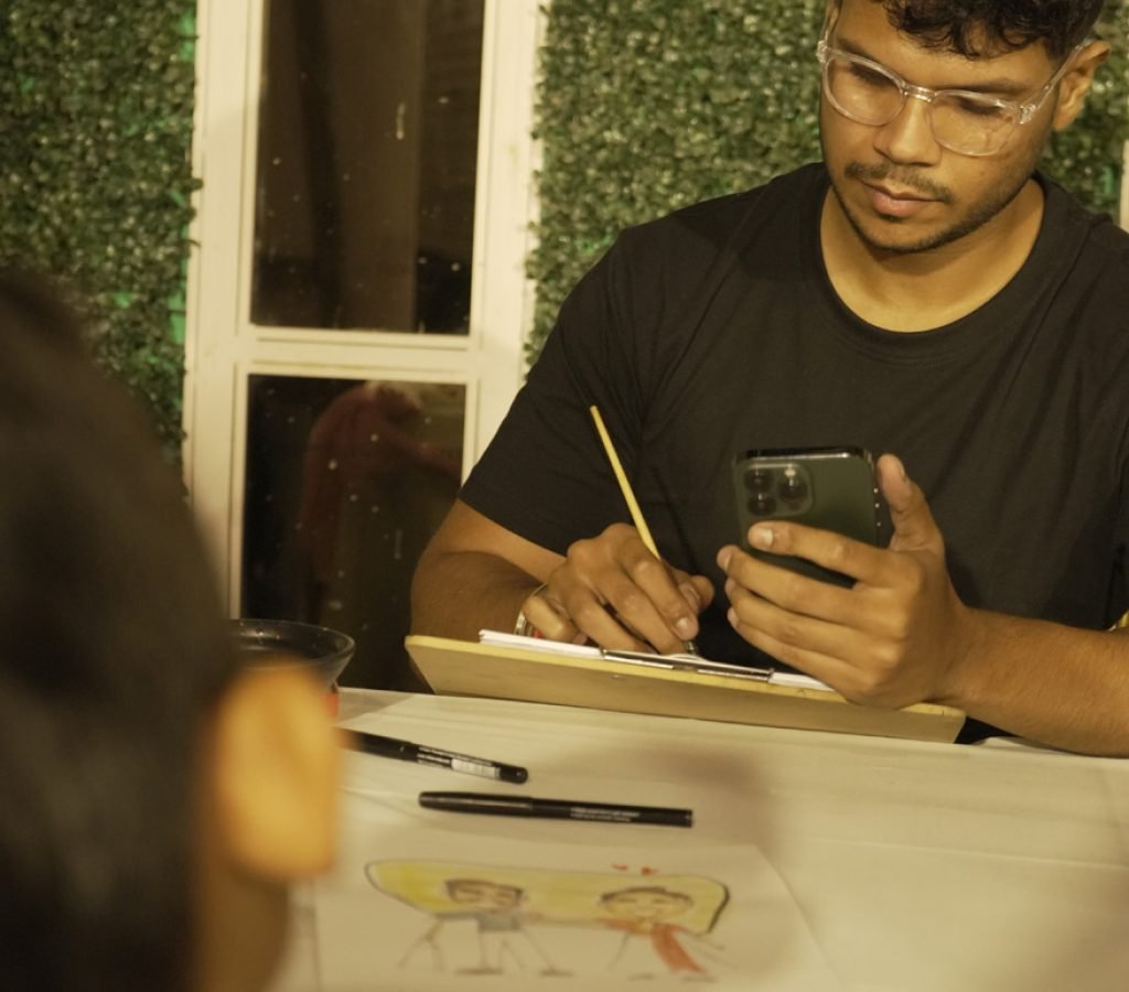 live caricature artist bangalore