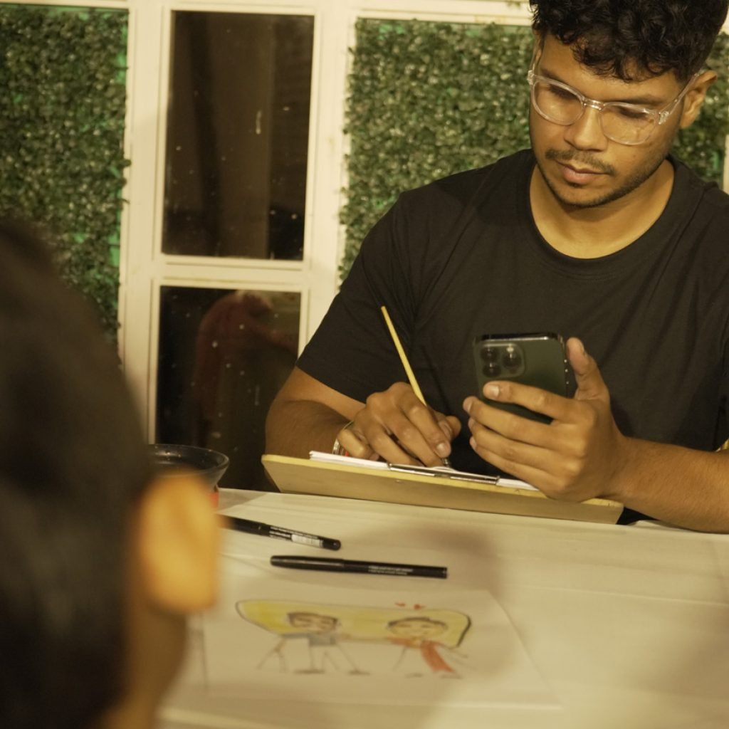 live caricature artist delhi
